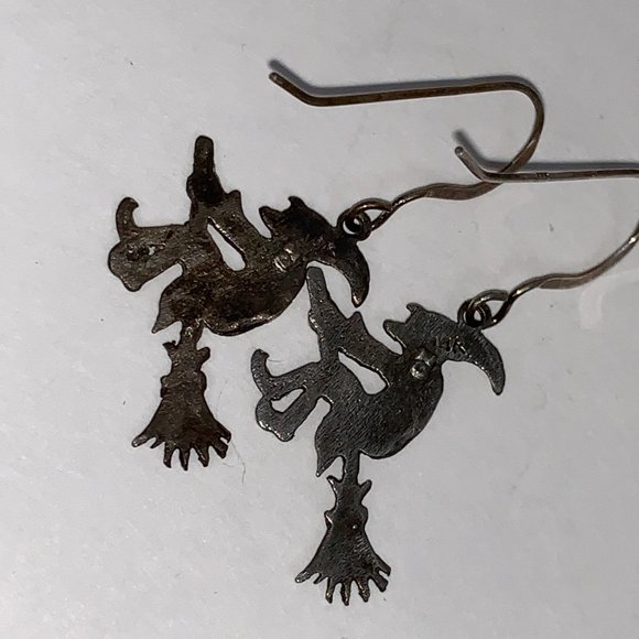 Sterling Silver Witch Earrings - Picture 12 of 15